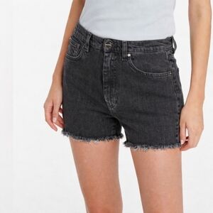 TOTEME | Twisted Seam Washed Black Shorts Size 23 (Altered - Originally Jeans)